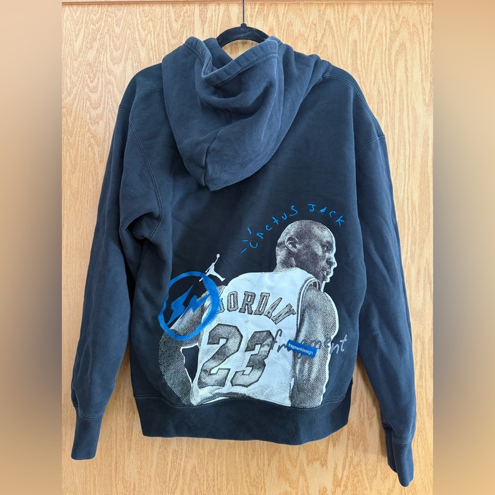 Jordan Cactus Jack Graphic Hoodie - Black and Blue